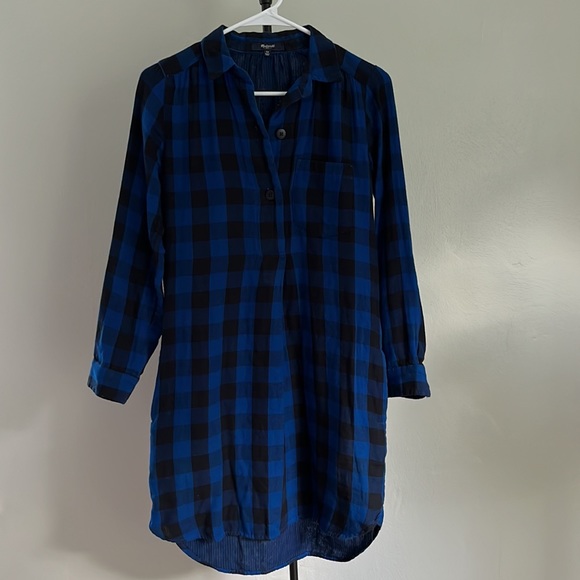 MADEWELL Latitude Shirtdress in Buffalo Check Plaid - Picture 8 of 10